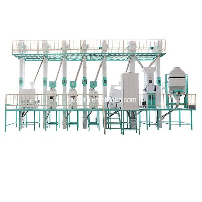 Low investment good performance reasonable design 38ton one day rice milling line